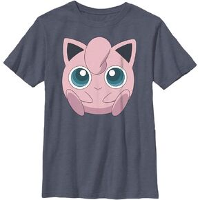 Pokemon Kids Jigglypuff Filled Face Boys Short Sleeve Tee Shirt