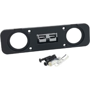 50A Plug Mounting Panel for Anderson SB50 Series Connectors with Two Panel Mount 1-1/8" Holes Flush Mount Recessed Plate