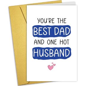 Funny Father's Day Card from Wife, Best Dad Card, Naughty Fathers Day Card for Husband, First Fathers Day Card, Husband Birthday Card