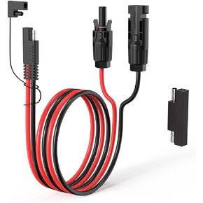 10AWG 10FT Solar Connector to SAE Adapter 2 3.3 10 20 35 50FT SAE Solar Panel Extension Cable with SAE Polarity Reverse Adapter for Solar Panels Car Battery Charger Kit