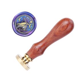 Crow Wax Seal Stamp, YOSENLING Animals Seal Wax Stamp Kit, Vintage Personalized Starry Sky Wax Seal Stamp for Letter Cards Invitations,Gift Wrapping (Starry Crow)