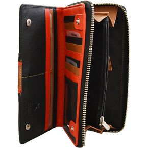 Visconti Women's Soft Leather Bifold Checkbook Wallet & Purse