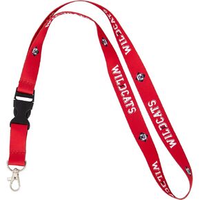 Desert Cactus Davidson College Lanyard Wildcats Car Keys ID Badge Holder Keychain Detachable Breakaway Snap Buckle (Red)