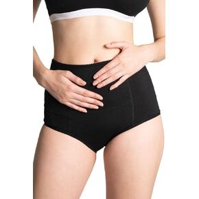 Bragas para menstruación con parche caliente, Negro Y Beige, Talla M