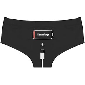 Women's Sexy Cute Printed On Back Low Battery Panties Low Waist Milk Silk Lace Underpants