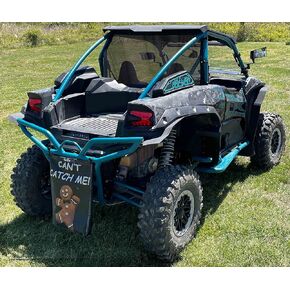 Kawasaki Teryx KRX-2 "Black" Rear Dust Screen (2 SEATER) By GrilleAdz® (DS-KRX2-BLK)