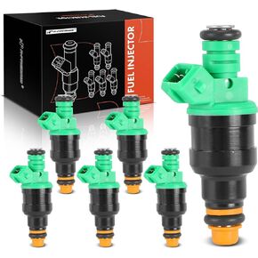 A-Premium Fuel Injectors Set of 6 Compatible with Ford Ranger 1998-2000, Mazda B3000 1998-1999, 3.0L, Replace# ZZP113250A, ZZP113250