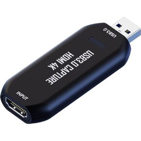 Cam Link 4K, USB 3.0 HDMI Capture Card, External Camera Capture Card for DSLR, Camcorder, Action cam as Webcam, Stream and Record in 2K50 or 1080P 60FPS, Capture Card for Streaming on OBS/Zoom