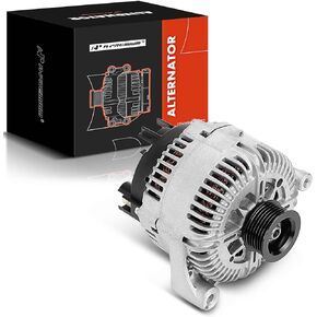 A-Premium Alternator Compatible with BMW 335i 09-10 L6 3.0L, 335d 09-11 L6 3.0L, M5 06-10 V10 5.0L, M6 06-10 V10 5.0L, 12V 170A 6-Groove Pulley Clockwise