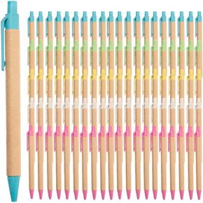 Simply Genius 100 Pack Black Ink Retractable Ballpoint - Bulk Pens for Schools, Notebooks, Writing Supplies, Journals & More