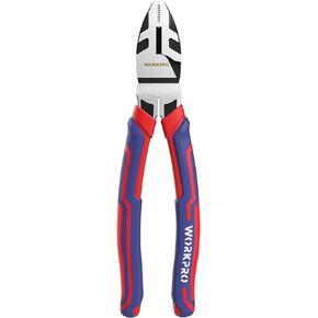WORKPRO 8-Inch Linesman Pliers in CRV Steel for Twisting and Cutting Wires, Clamping Screws