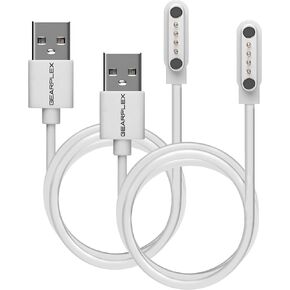 Magnetic Smart Watch Charging Cable Compatible with Apple, Samsung, and Fitness Watches, Quick Charge USB Type-C, 7.62mm with 4-Pin Connections (USB Type-C [2 Feet], Black) in Saudi Arabia