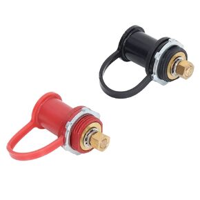 Battery Charger Post Kit 20mm Stud Jumper Terminal Black Red Stud Jumper Terminal Car RV Truck Charging Pile 250A