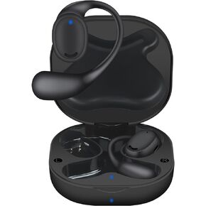 سماعات أذن Aolcev True اللاسلكية تعمل بتقنية البلوتوث 5.4 فوق الأذن وسماعات رأس عميقة الجهير لدراسة التمارين والقيادة وسادات أذن مفتوحة تعمل بتقنية البلوتوث لأجهزة iPhone وAndroid والكمبيوتر المحمول باللون الأسود in Kuwait