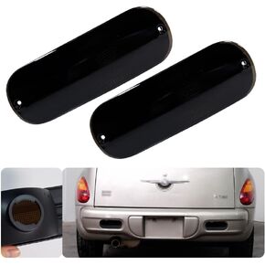 white/Red Lens housing kit Compatible With 2001 2002 2003 2004 2005 Chrysler PT Cruiser Replace OEM Backup Tail Brake Cover & Rear Fog housing