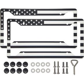 إطار لوحة ترخيص باو، من الفولاذ المقاوم للصدأ 304 عالي الجودة (مخالب سوداء - عبوتان) in Kuwait