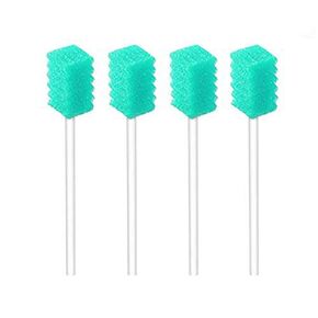 (50 Pack) Disposable Oral Swabs, Sterile Dental Sponge Swabsticks Unflavored for Mouth & Gum Cleaning