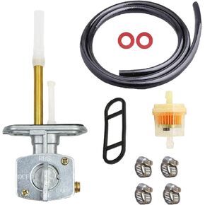 Fuel Gas Tank Switch Valve + Fuel line Fits For Yamaha YFB YFM 1986-2016 Kawasaki KLF 1988-2005 Suzuki LTZ 2003-2008 ATV & Motorcycles