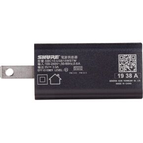 Shure GLX-D+ Dual Band Wall Mount USB-C Charger - Charge GLX-D+ Dual Band Digital Wireless Handheld and Bodypack Transmitters On-The-Go (SBC10-USBC)