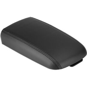 Black Center Console Lid Cover Armrest Box Cover Fits for 02-09 Chevy Trailblazer, GMC Envoy, 03-08 Isuzu Ascender, 04-07 Buick Rainier, Oldsmobile Bravada Replace for #25998847 25998844 25998838