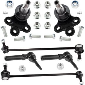 K500088 ES800286 K750155 Front Lower Ball Joints Outer Tie Rod Ends Stabilizer Sway Bar Links for Buick Enclave 2008-2017 Chevrolet Traverse 2009-2017 GMC Acadia 2007-2017, Pack of 6
