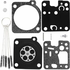 Carburetor Rebuild Kit Compatible with Echo ES230 ES231 GT200 GT201 HC160 HC180 HC200 PB230 PB231 Blower SRM200 SRM201 SRM230 SRM231 Trimmer Zama RB-107 RB K66A K66B K67A K67B K70 K70A K71 K72