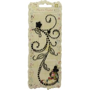 Prima 544744 Say It in Crystals and Pearls, Black
