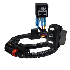 Power Bus Bar Plug Wire Kit Turn Signal Harness Switch Plug & Play Compatible with Polaris Pulse RZR Pro Ranger Crew XP 2018-2023
