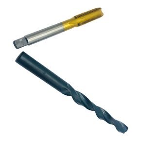 M12 X 1.25 Tap RH Titanium Coated Right Hand with 10.8mm Drill Bit M12x1.25 Tap Machine, M12x1.25 Metric Thread Tap RH Titanium Coated Tool Drill Bit Straight Fluted