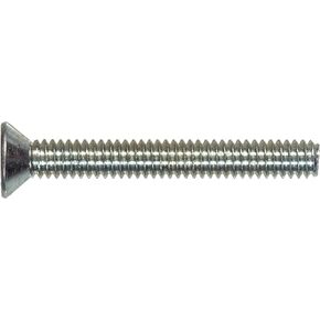 zinc 101108 10-32-Inch x 2-Inch Flat Head Phillips Machine Screw, 100-Pack, 2 inches