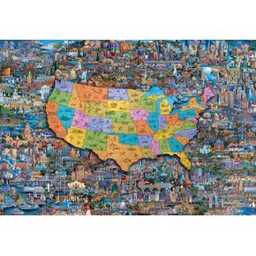 Buffalo Games - Eric Dowdle - Best of America - 2000 Piece Jigsaw Puzzle for Adults Challenging Puzzle Perfect for Game Nights - Finished Size is 38.50 x 26.50