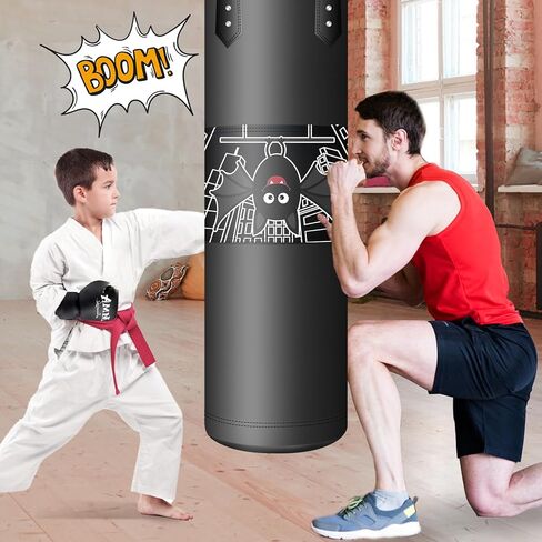 Punching Bag for Kids, 2.7FT Hanging Boxing Bag with Boxing Gloves, Kids Boxing Set Kickboxing Bag for Youth Boxing Karate Muay Thai Kick Taekwondo Training in Kuwait