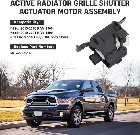 استبدال مجموعة محرك مصراع شبكة المبرد النشطة المتوافقة مع 2013-2018 RAM 1500 2019-2021 RAM Classic 1500 3.6L 4.7L 5.7L ML.427 02787 in Saudi Arabia