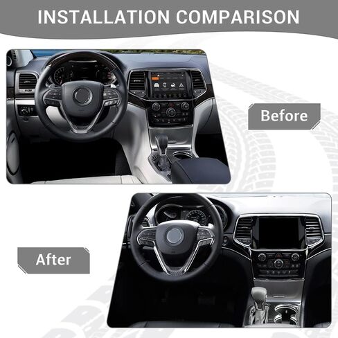 for Grand Cherokee Interior Trim Kit Carbon Fiber Compatible with Jeep Grand Cherokee 2016-2021 Carbon Fiber Interior Accessories 17pcs in Saudi Arabia
