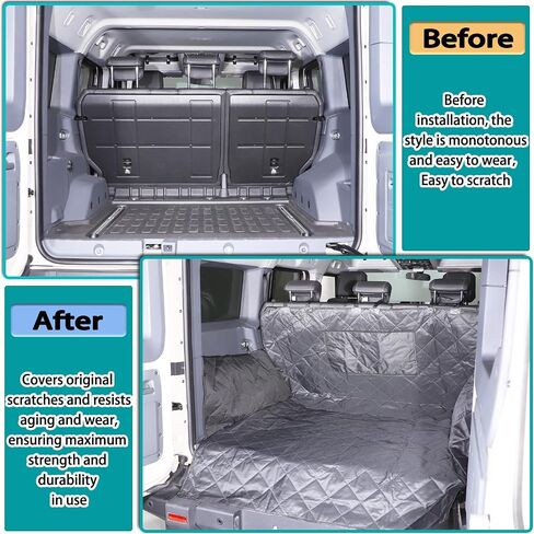 Back Row Dog Seat Covers Compatible with Ineos Grenadier 2020-2024, Water Repellant, Anti Shock, Non-Slip, Cover Trunk Mat, Dog Accessories, Pet Car Seat Protector in Saudi Arabia