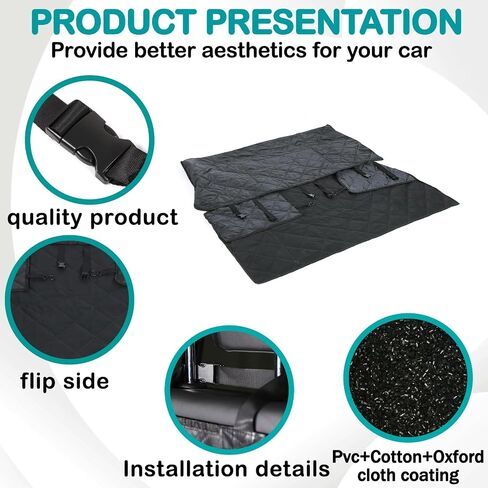 Back Row Dog Seat Covers Compatible with Ineos Grenadier 2020-2024, Water Repellant, Anti Shock, Non-Slip, Cover Trunk Mat, Dog Accessories, Pet Car Seat Protector in Saudi Arabia