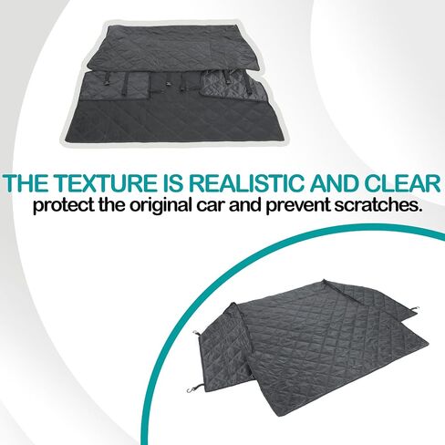 Back Row Dog Seat Covers Compatible with Ineos Grenadier 2020-2024, Water Repellant, Anti Shock, Non-Slip, Cover Trunk Mat, Dog Accessories, Pet Car Seat Protector in Saudi Arabia