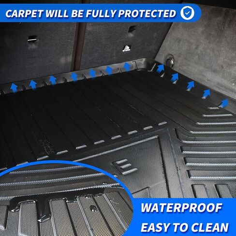 البضائع فرش داخلي للسيارات والشاحنات لهوندا CRV اكسسوارات 2023 2024 الخلفية البضائع بطانة فرش داخلي للسيارات والشاحنات TPE جميع الأحوال الجوية مقاوم للماء البضائع بطانة (السطح السفلي) in Kuwait