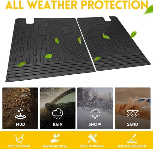 Rear Cargo Mat & Backrest Mat for 2016-2024 Honda Pilot All Weather TPE Back Seat Protector Trunk Cargo Liner for 2023 2024 Honda Pilot 3rd Row Seats Accessories in Saudi Arabia