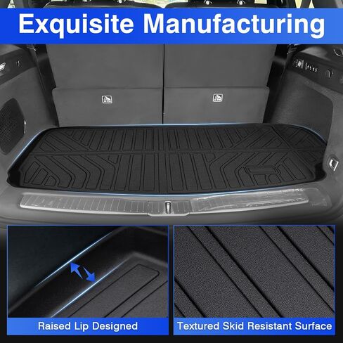 Custom Fit for Cargo Liner 2023 2024 Toyota Prius & Prius Prime (PHEV), All Weather Protection TPE Trunk Mat Black Cargo Mat Interior Automotive Accessories in Saudi Arabia