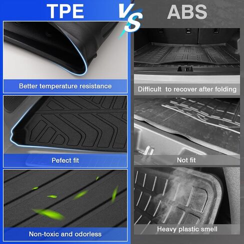 Custom Fit for Cargo Liner 2023 2024 Toyota Prius & Prius Prime (PHEV), All Weather Protection TPE Trunk Mat Black Cargo Mat Interior Automotive Accessories in Saudi Arabia