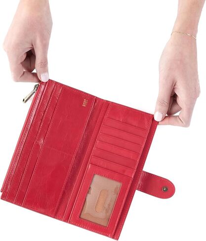 HOBO Dunn Wallet for Women - Polyester Lining with Snap Closure, Card Slots, and Clear Id Slots in Saudi Arabia