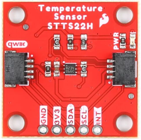 SparkFun Temperature Sensor - STTS22H (Qwiic) Qwiic-Enabled Breakout Board, Programmable thresholds with Interrupt pin, Programmable Operating Modes, Operating Voltage: 1.5V to 3.6V in Saudi Arabia