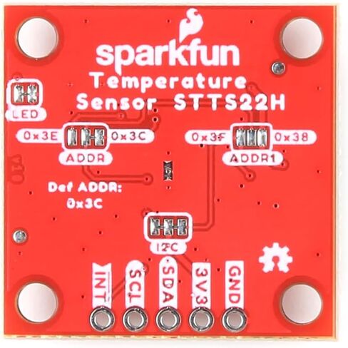 SparkFun Temperature Sensor - STTS22H (Qwiic) Qwiic-Enabled Breakout Board, Programmable thresholds with Interrupt pin, Programmable Operating Modes, Operating Voltage: 1.5V to 3.6V in Saudi Arabia