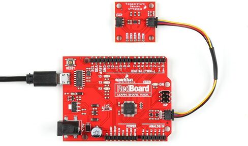 SparkFun Temperature Sensor - STTS22H (Qwiic) Qwiic-Enabled Breakout Board, Programmable thresholds with Interrupt pin, Programmable Operating Modes, Operating Voltage: 1.5V to 3.6V in Saudi Arabia