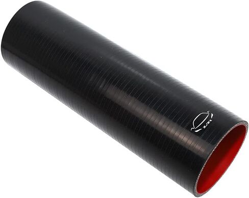 LTI Universal (305mm) 12" Length 4-Ply Reinforced High Performance (83mm) 3.25" ID Straight Coupler Silicone Hose (3.25" BLACK) in Saudi Arabia