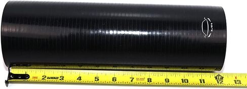 LTI Universal (305mm) 12" Length 4-Ply Reinforced High Performance (83mm) 3.25" ID Straight Coupler Silicone Hose (3.25" BLACK) in Saudi Arabia
