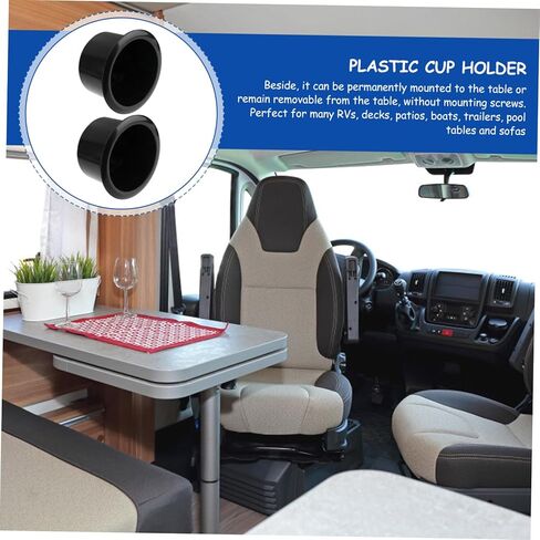 2pcs Drop in Sofa Cup Drink Bottle Holder Water Cup Hoder Insert Cup Holder for Car Boat Sofa Insert Cup Kayak Stand Couch Cup Holder Replacement Dedicated Coaster in Kuwait