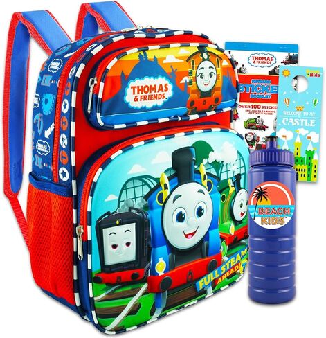Nickelodeon Thomas the Train Mini Backpack - Thomas Train Small Backpack Backpack Bundle with 12" Thomas School Backpack with Front Pocket, Water Bottle, More | Thomas the Train Backpack Toddler in Saudi Arabia