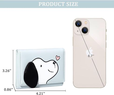 Sunwel Fashion Girls Cute 3D Puppy Mini Wallet Tiny Wallet Cash Pocket Card Holder ID Window Purse for Women (GREEN) in Saudi Arabia